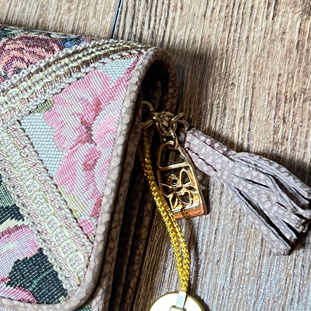 Think Bee! 花柄刺繍 長財布