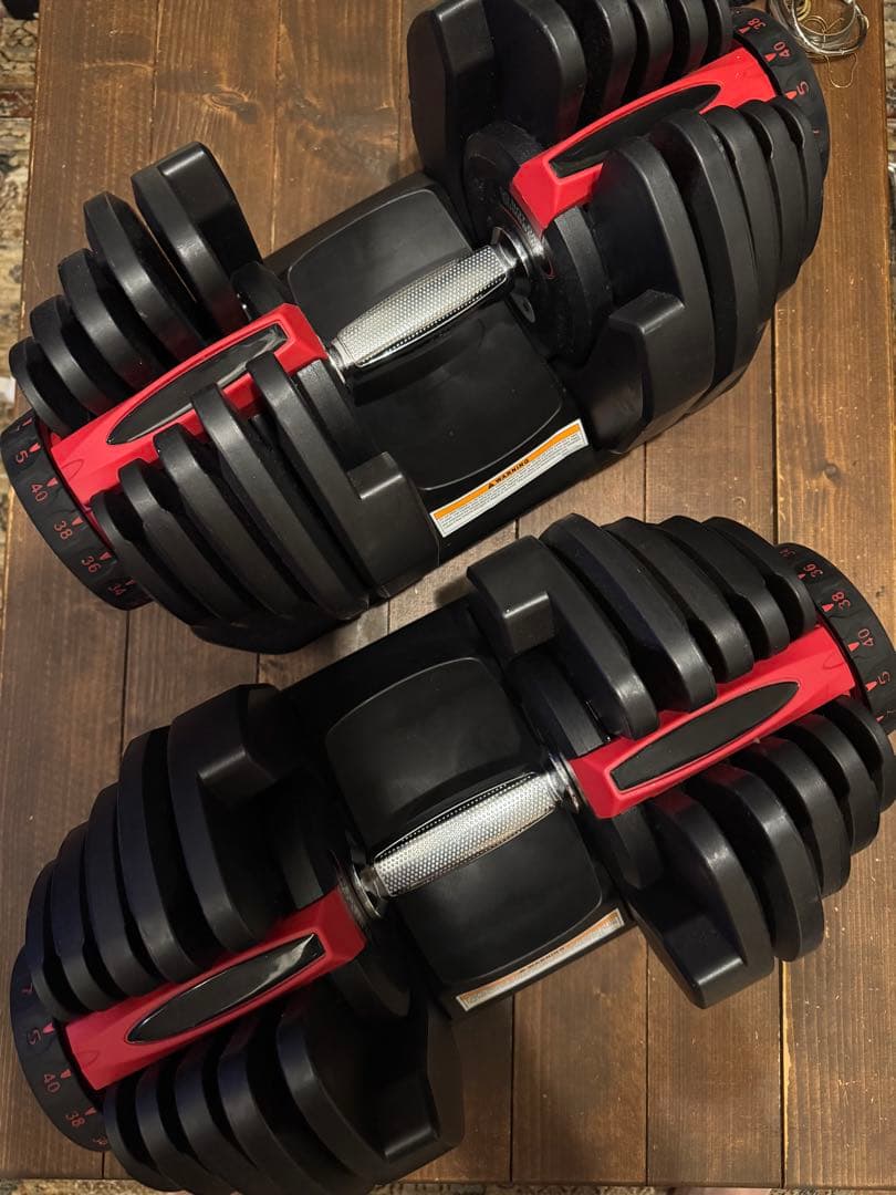 ベンチ付き40kg可変式ダンベルセット【新宿引き取り限定】