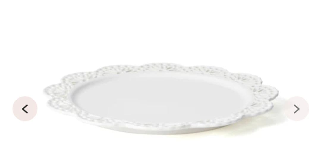 Francfranc パニエレースホワイトプレート＆ボールペアセット新品未使用品