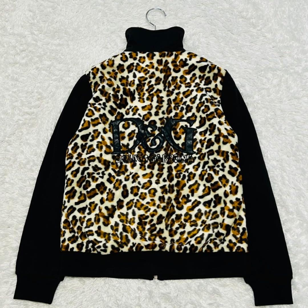 極希少 当時物 ドルガバ レオパード トラックジャケット ベロア y2k 00s