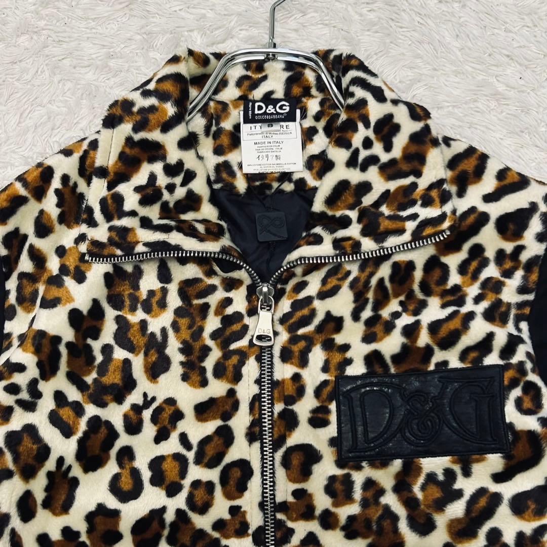 極希少 当時物 ドルガバ レオパード トラックジャケット ベロア y2k 00s