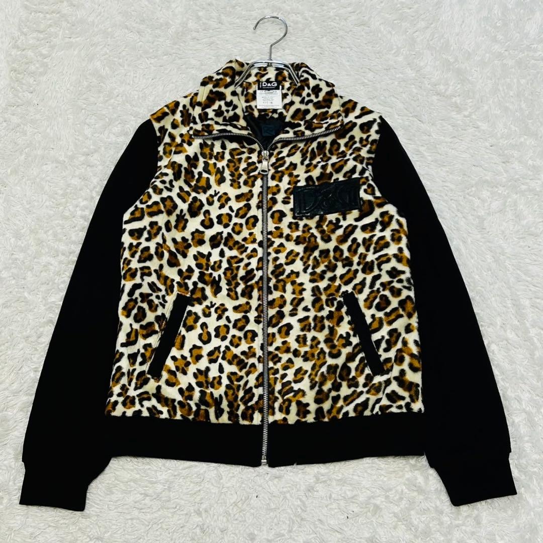 極希少 当時物 ドルガバ レオパード トラックジャケット ベロア y2k 00s