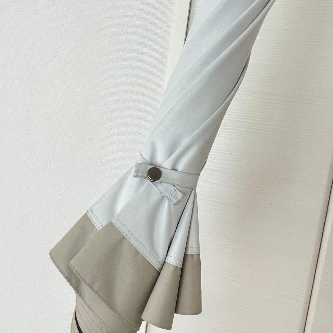 サンバリア100 折りたたみ日傘　２段折 コンビ ホワイト