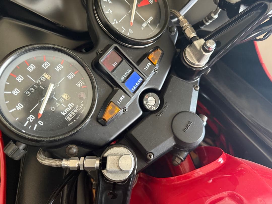 CB750F フロントフォーク エア ジョイントホース ステンメッシュ スモーク