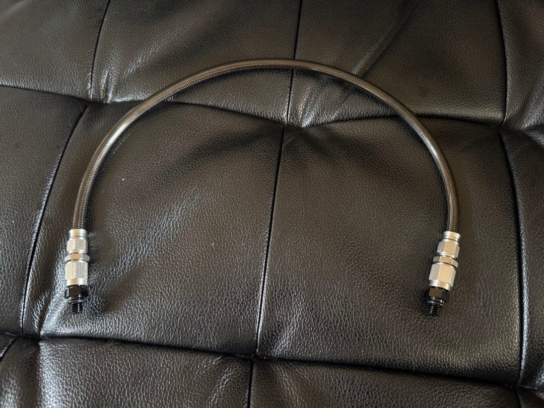 CB750F フロントフォーク エア ジョイントホース ステンメッシュ スモーク