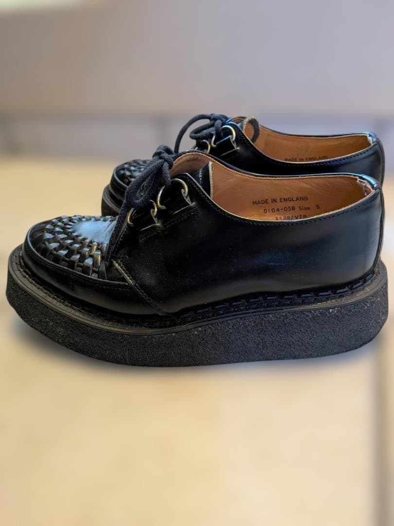 ジョージコックス　ラバーソール　UK5 ブラック