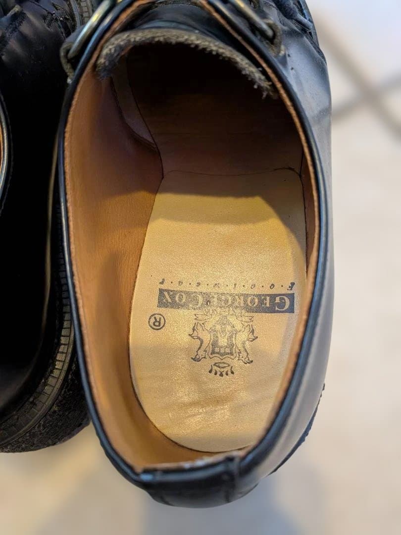 ジョージコックス　ラバーソール　UK5 ブラック