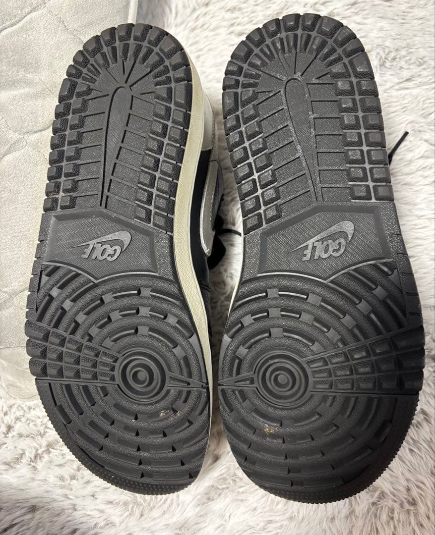 NIKEエアジョーダン1 ロー ゴルフシューズ BLACK/GREY 26㎝