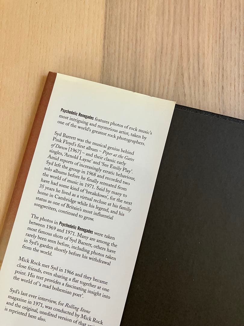 シド・バレット 写真集 PSYCHEDELIC RENEGADES