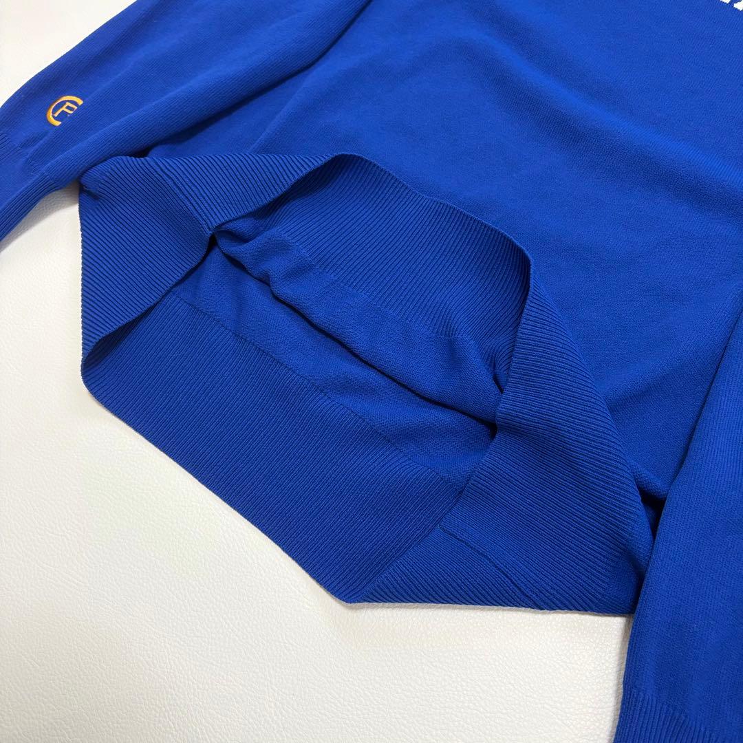 パーリーゲイツ　長袖トップス　ストレッチ　クルーネック　リブニット　伸縮