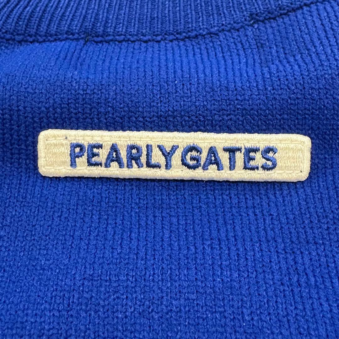 パーリーゲイツ　長袖トップス　ストレッチ　クルーネック　リブニット　伸縮