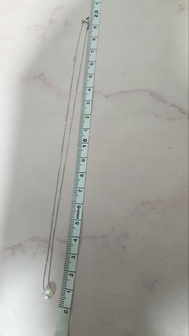 美品✨　組曲　K10ホワイトゴールド　あこやパールネックレス