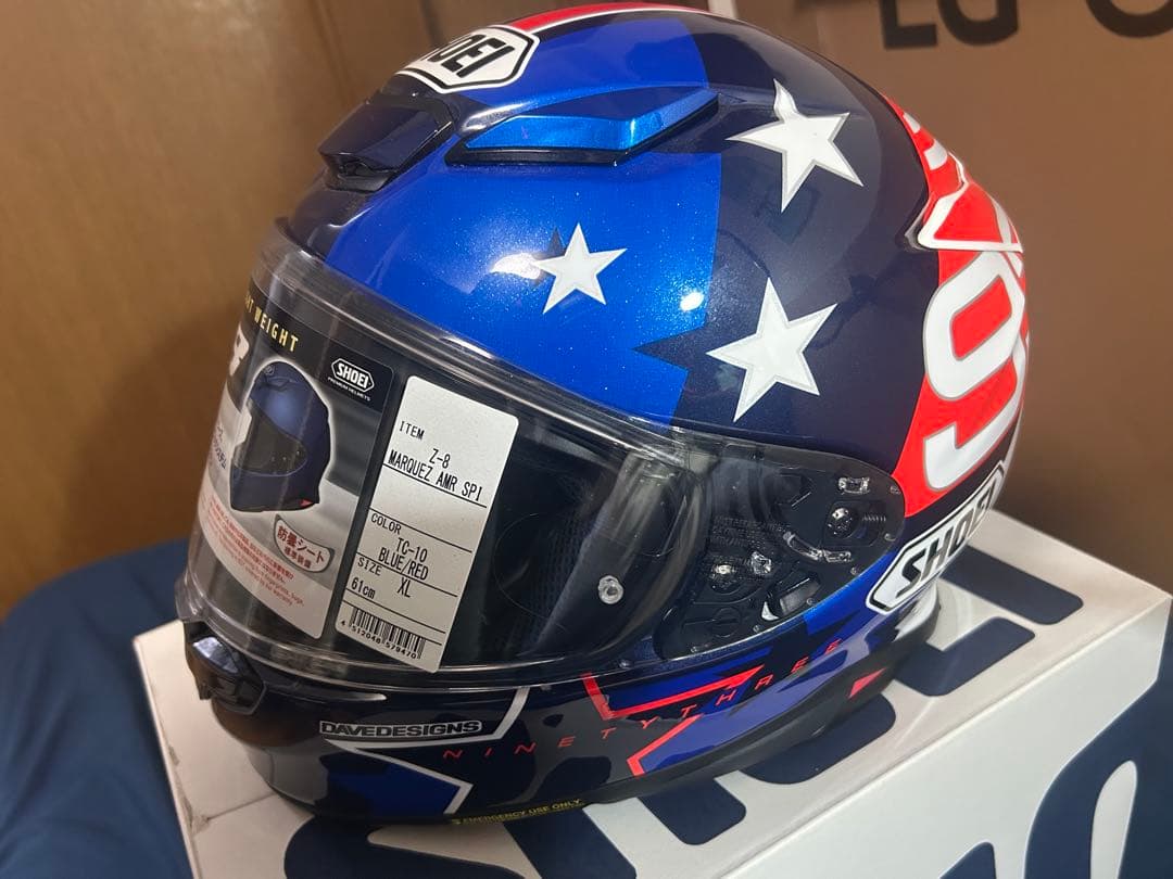 SHOEI Z-8 マルケス アメリカンスピリット 受注限定 XL 新品未使用