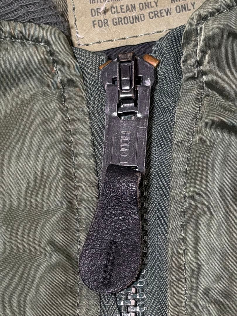 90s MA-1スタイルジャケット Lサイズ オリーブ