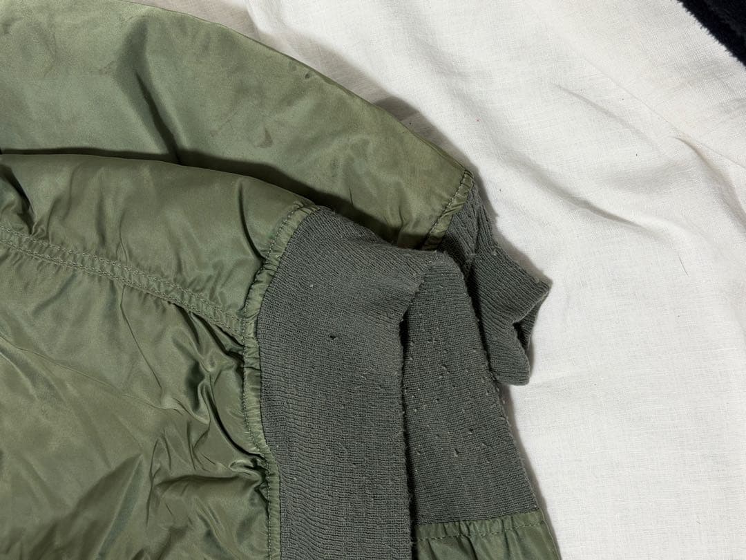 90s MA-1スタイルジャケット Lサイズ オリーブ