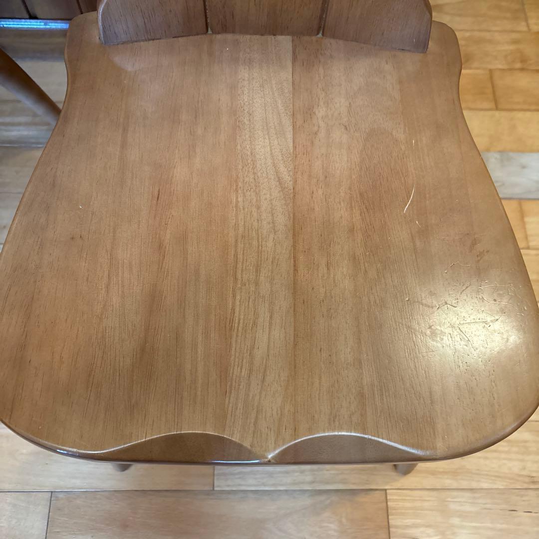 ルスティック 木製ダイニングチェア 2脚セット