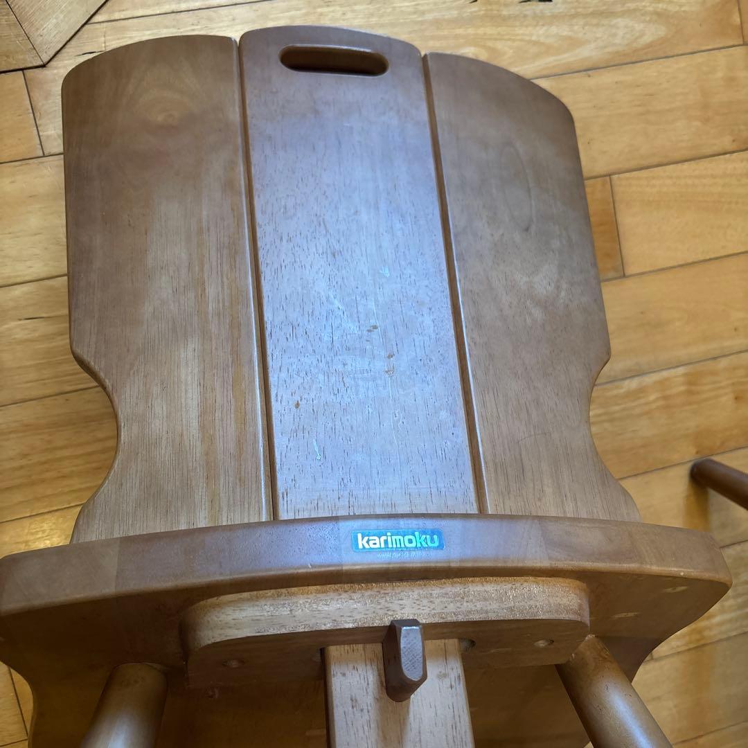 ルスティック 木製ダイニングチェア 2脚セット