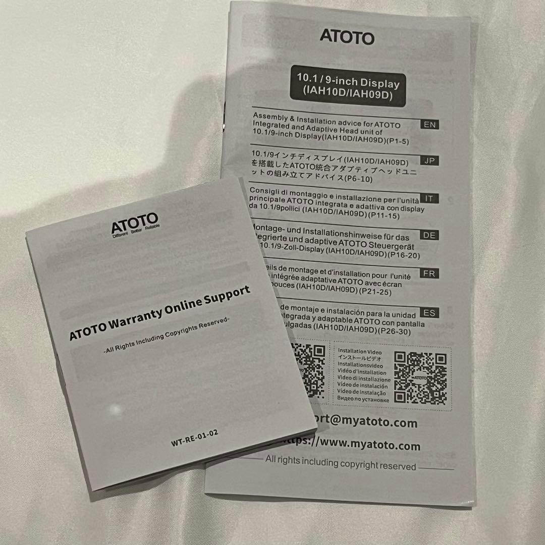 ATOTO ディスプレイオーディオ　F7G209WE