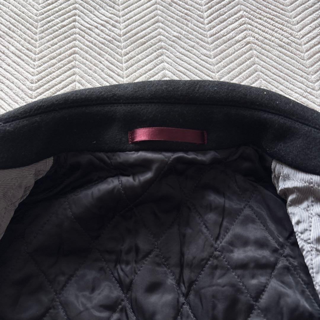 こうポールスミス　ピーコートM 黒　裏キルティング