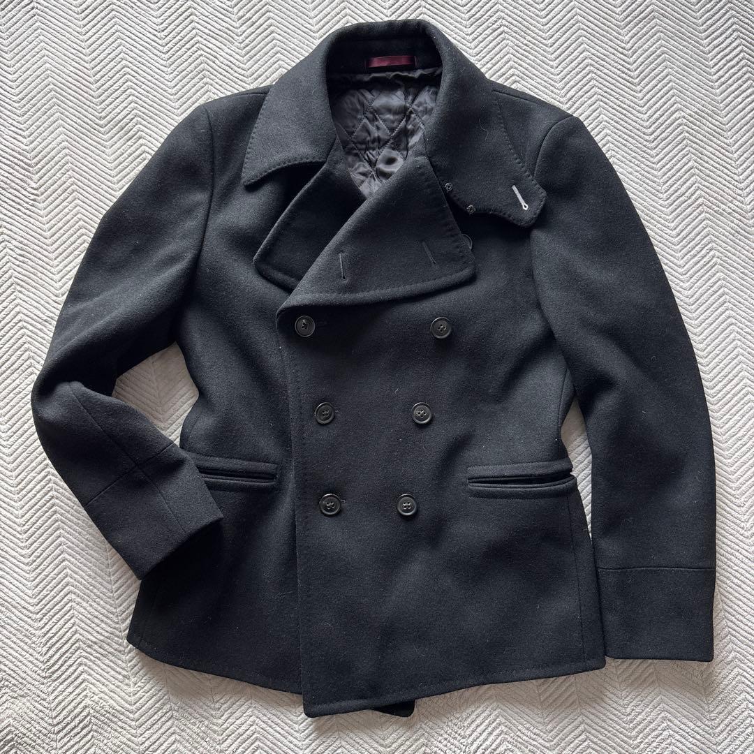 こうポールスミス　ピーコートM 黒　裏キルティング