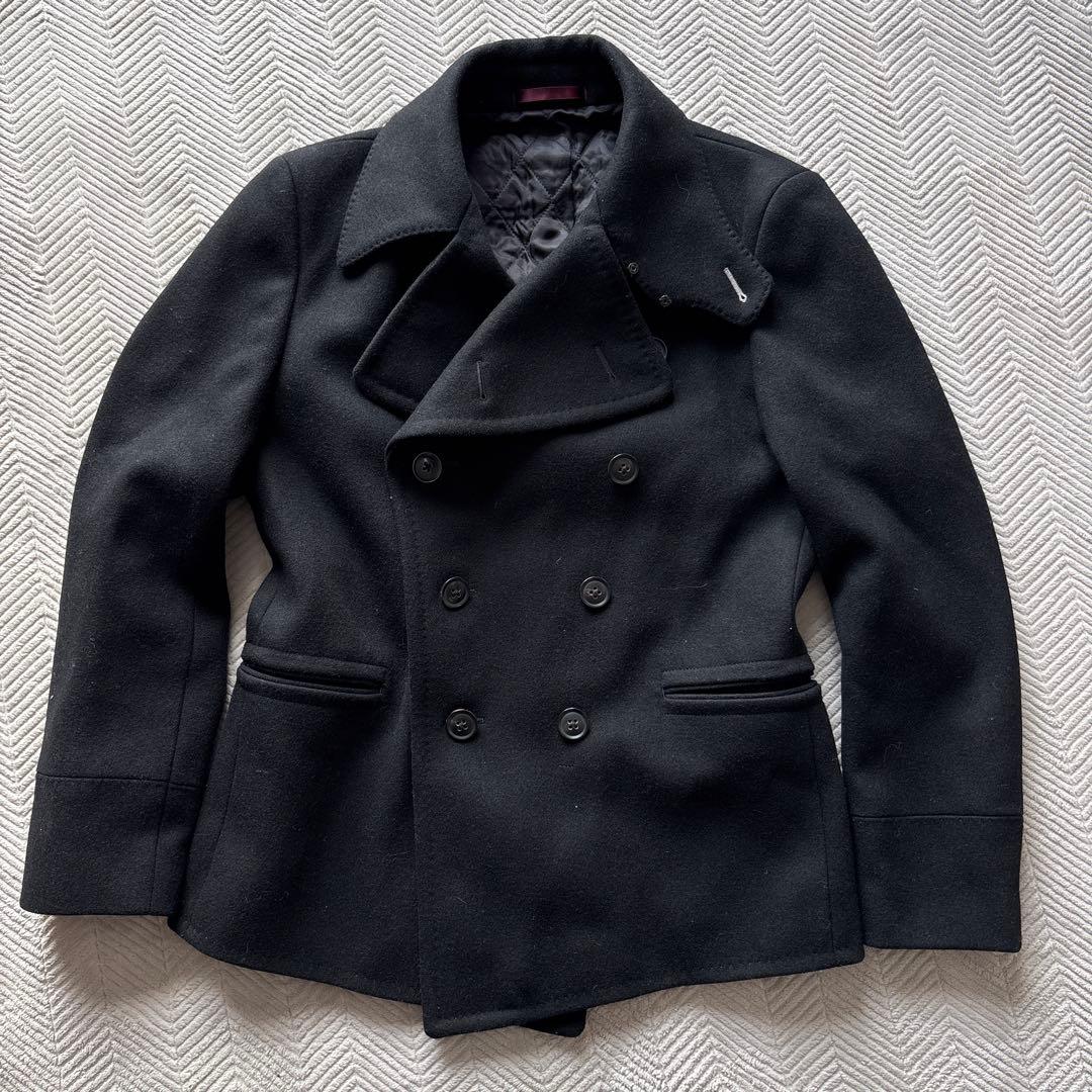 こうポールスミス　ピーコートM 黒　裏キルティング