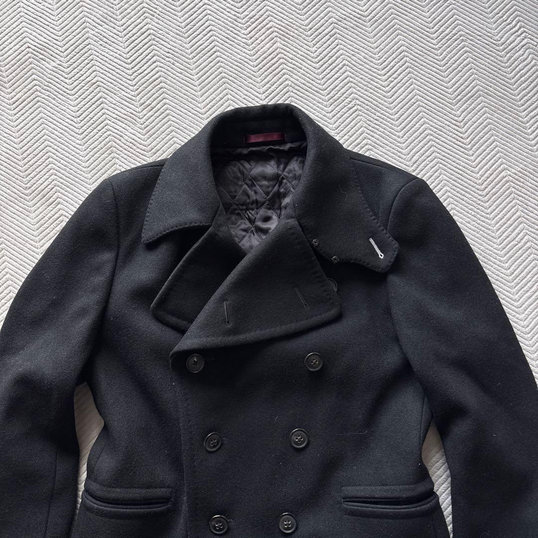 こうポールスミス　ピーコートM 黒　裏キルティング