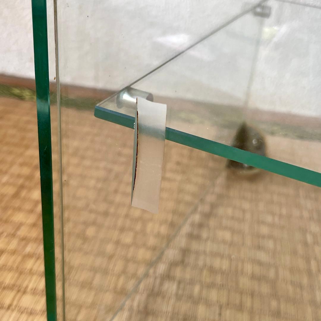 【当時物】全面 ガラスケース 2段 店舗什器 飾棚 店頭 ディスプレイ レトロ