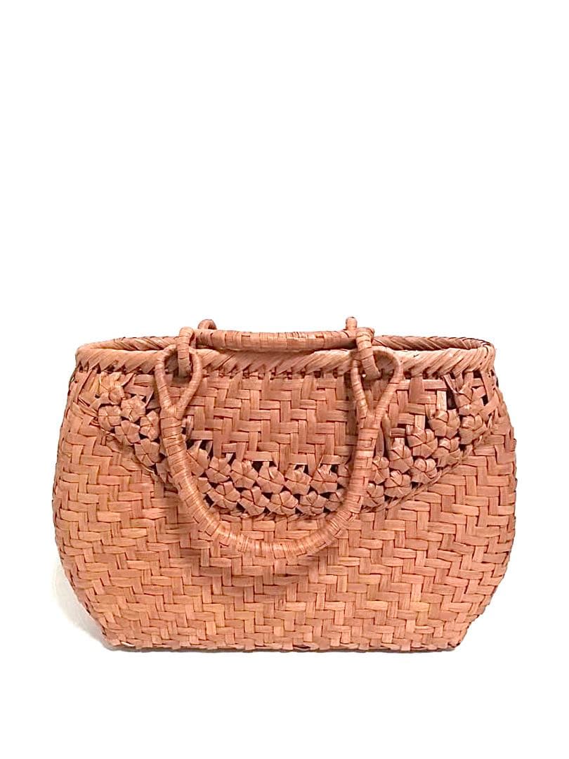 山葡萄バッグ楕円ニ段花結び