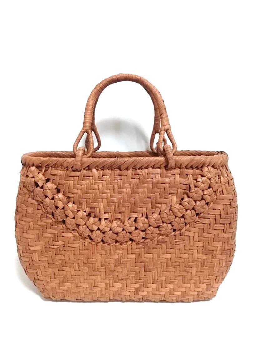 山葡萄バッグ楕円ニ段花結び