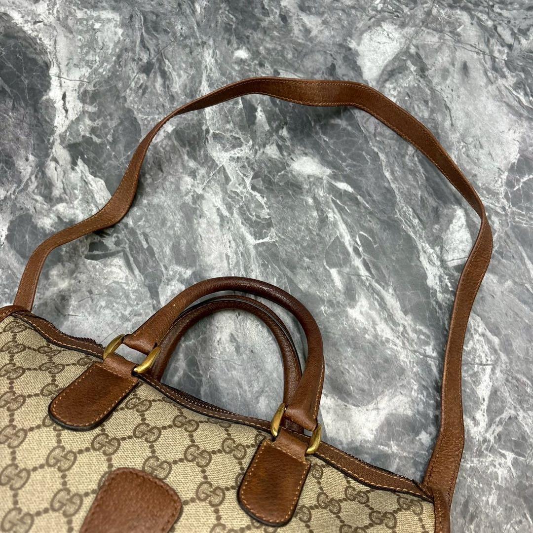 ✨美品✨GUCCI GG ショルダーバッグ 2way ハンド ブラウン ロゴ