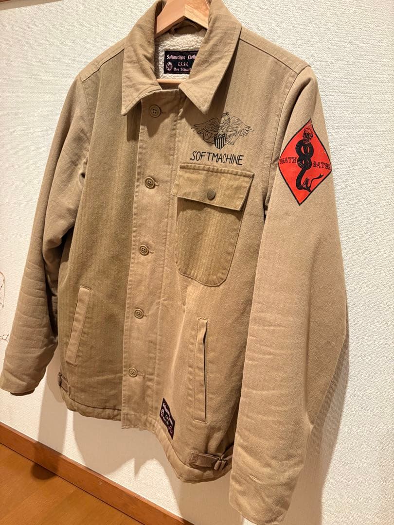 SOFTMACHINE ミリタリージャケット ベージュ