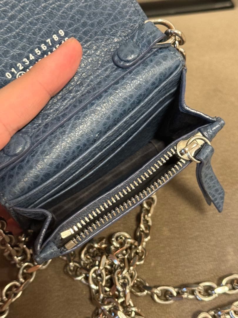 Maison Margiela ダークブルー ウォレットチェーン