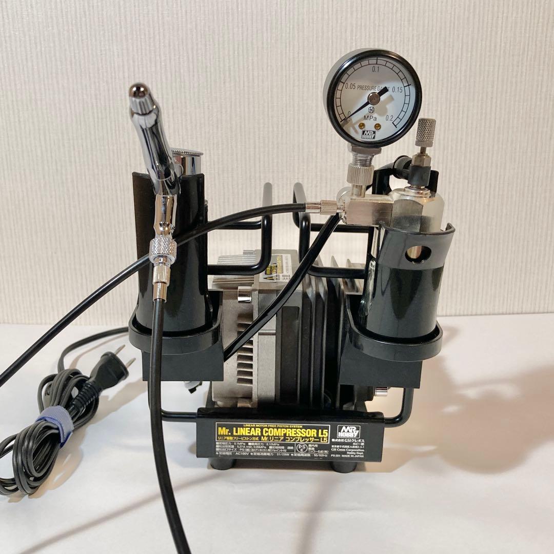 GSIクレオス L5 コンプレッサー PS313 動作確認済み 塗装 エアブラシ