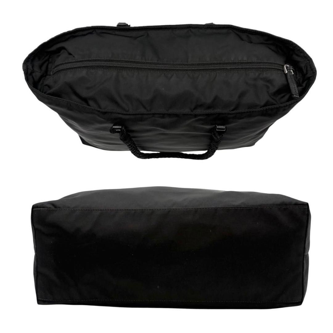 お買い得 プラダ トートバッグ テスートナイロン 三角ロゴ ブラック　編み込み