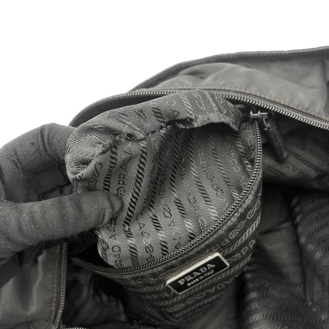 お買い得 プラダ トートバッグ テスートナイロン 三角ロゴ ブラック　編み込み
