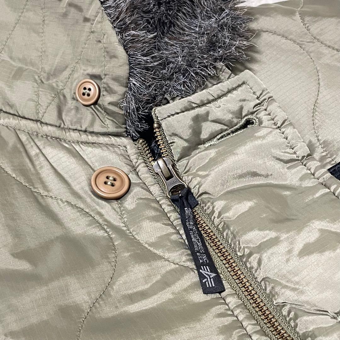 美品✨アルファインダストリーズ ミリタリージャケット キルティングジャケット