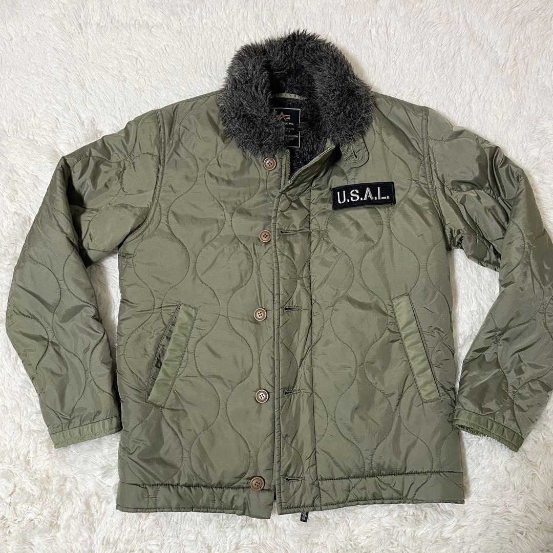 美品✨アルファインダストリーズ ミリタリージャケット キルティングジャケット