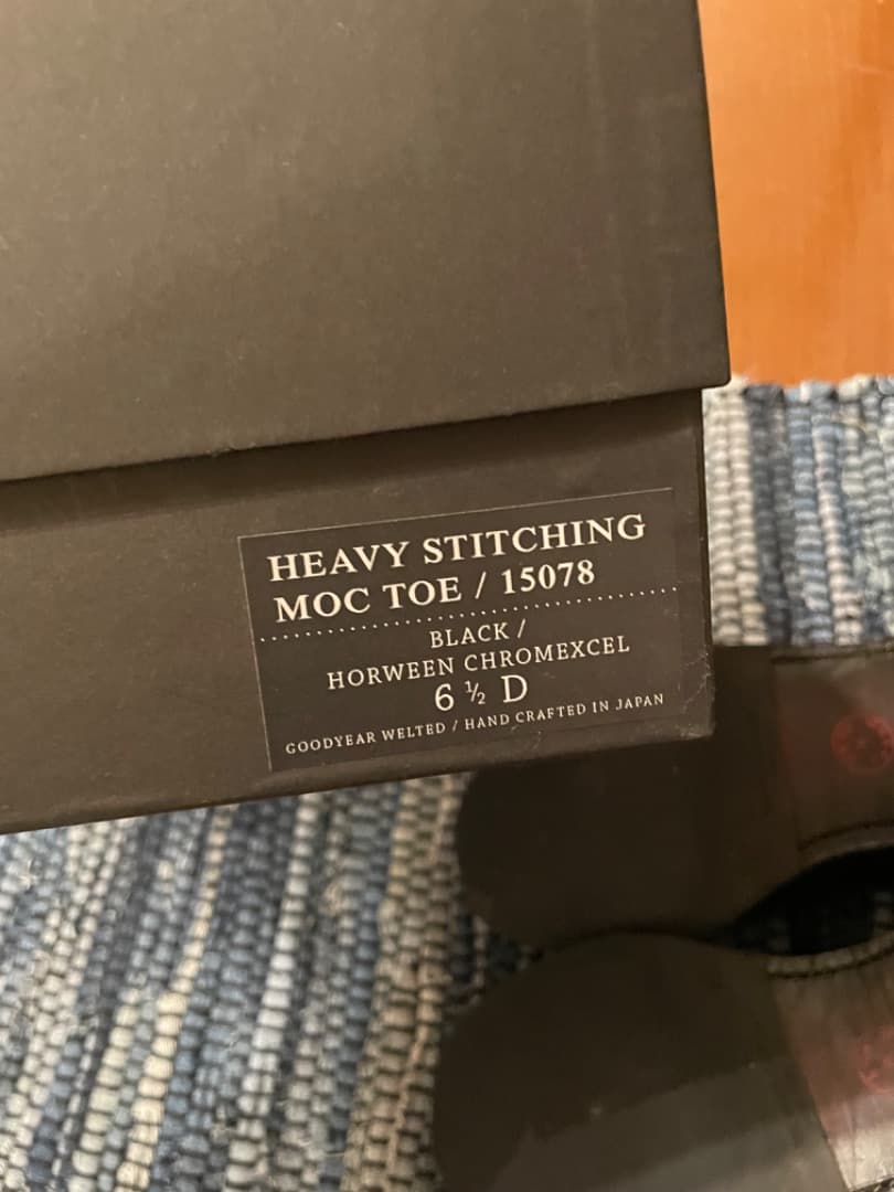 靴 WHEEL ROBE15078 HEAVY STITCHING MOC TOE