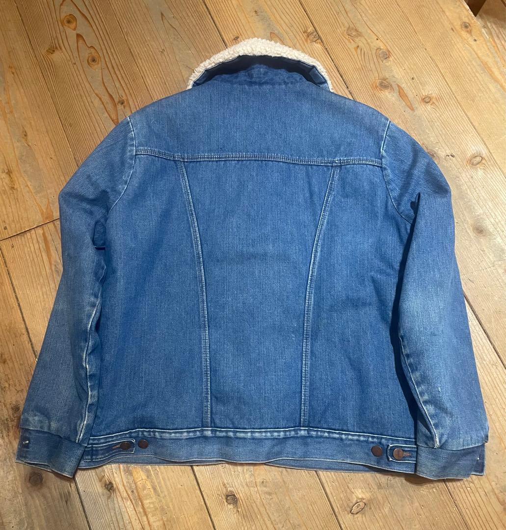Wrangler ボア襟 デニムジャケット ランチコート USA製 ラングラー