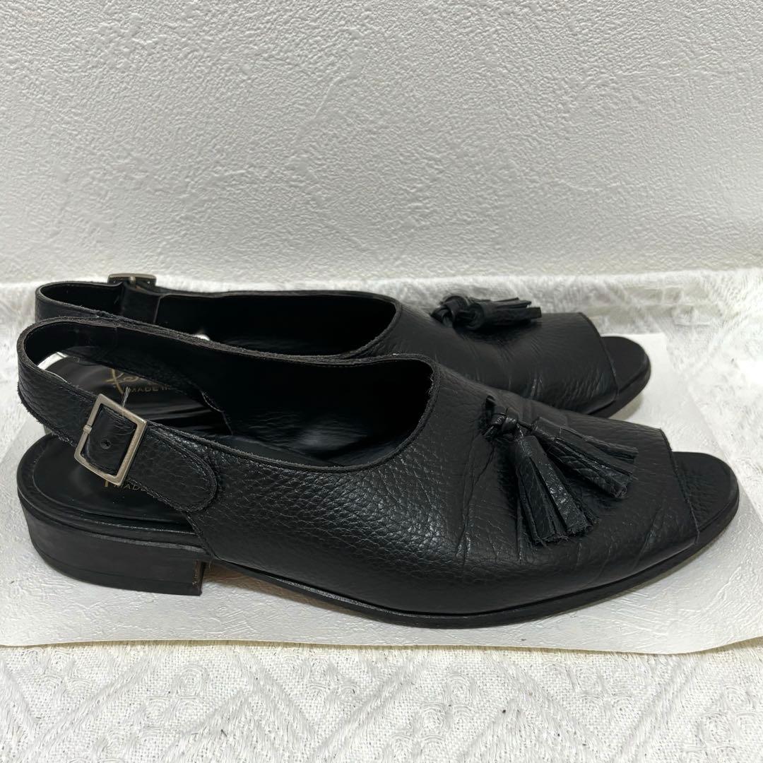 FERRANTE (フェランテ) タッセル レザーサンダル 革靴イタリア製　5