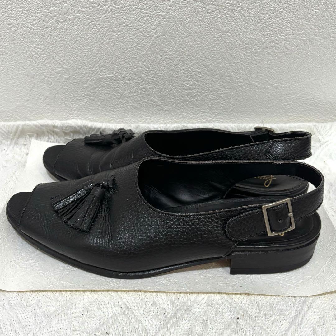 FERRANTE (フェランテ) タッセル レザーサンダル 革靴イタリア製　5