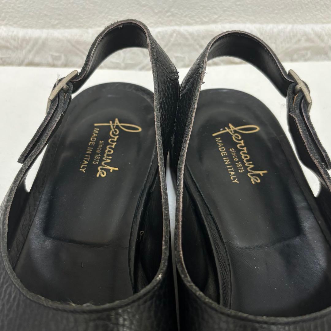 FERRANTE (フェランテ) タッセル レザーサンダル 革靴イタリア製　5