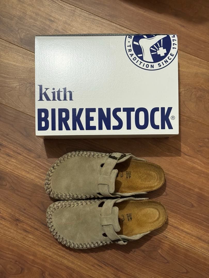 【極美品】KITH Boston Braided 41 TAUPE