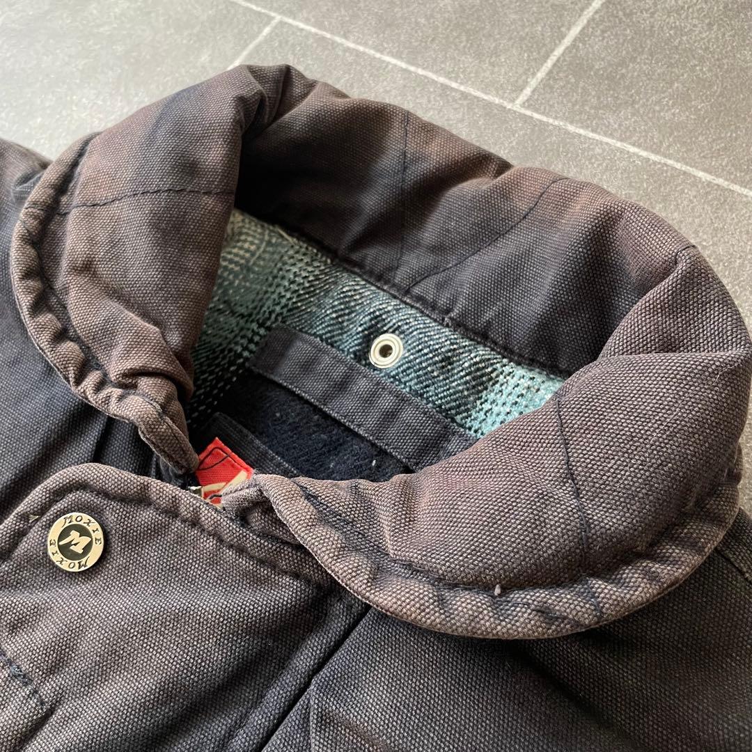 90's ヴィンテージ ダック ファイヤーマンジャケット 短丈 茄子紺 L