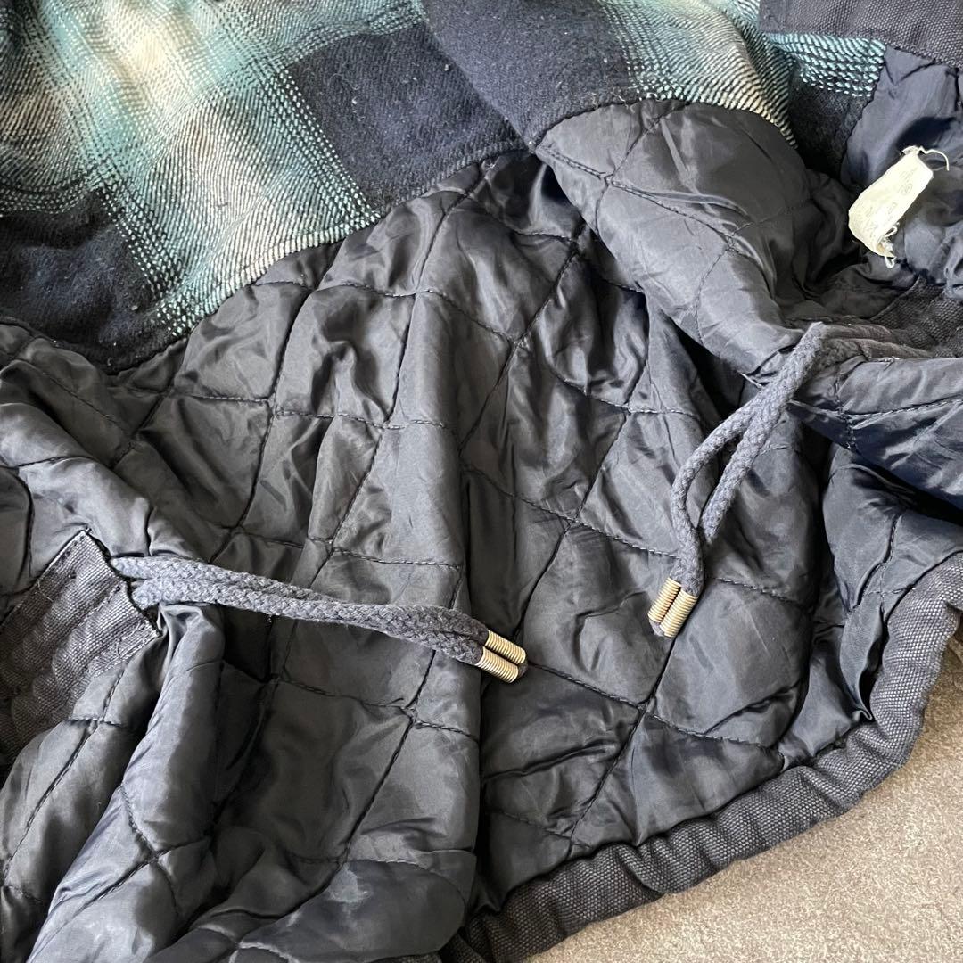 90's ヴィンテージ ダック ファイヤーマンジャケット 短丈 茄子紺 L