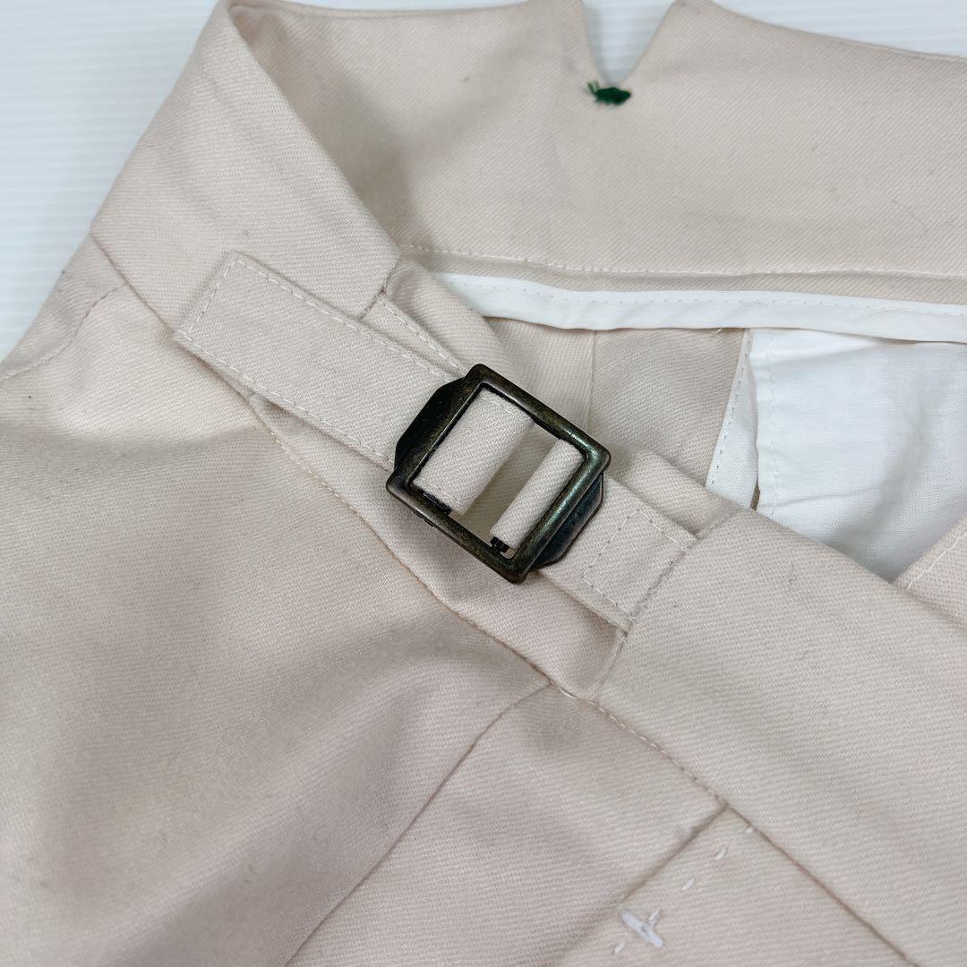 ベルウィッチ　カノニコ　2プリーツ　 サイドアジャスター スラックス　46