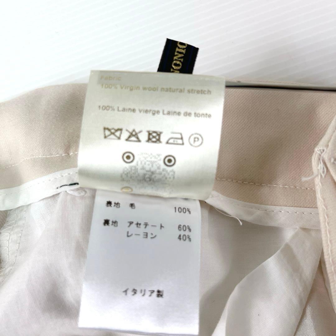 ベルウィッチ　カノニコ　2プリーツ　 サイドアジャスター スラックス　46