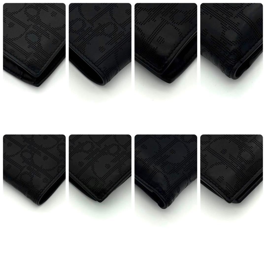 ディオール 折財布 オブリーク トロッター柄 ギャラクシー 黒 ブラック2533