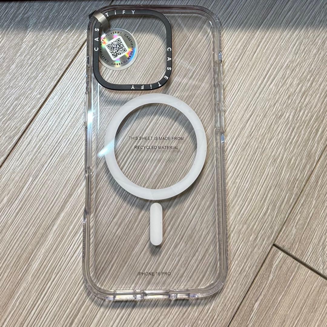 ケースティファイ iPhone16Pro用 クリアカバー MagSafe対応