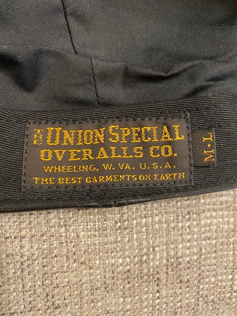UNION SPECIAL OVERALLS CO. 黒レザーキャスケット